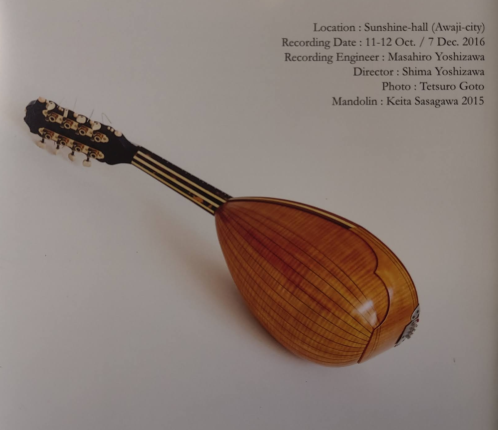 Kozo Onishi  Mandoline Instrument des Jahres Mandolinenspieler des Tages