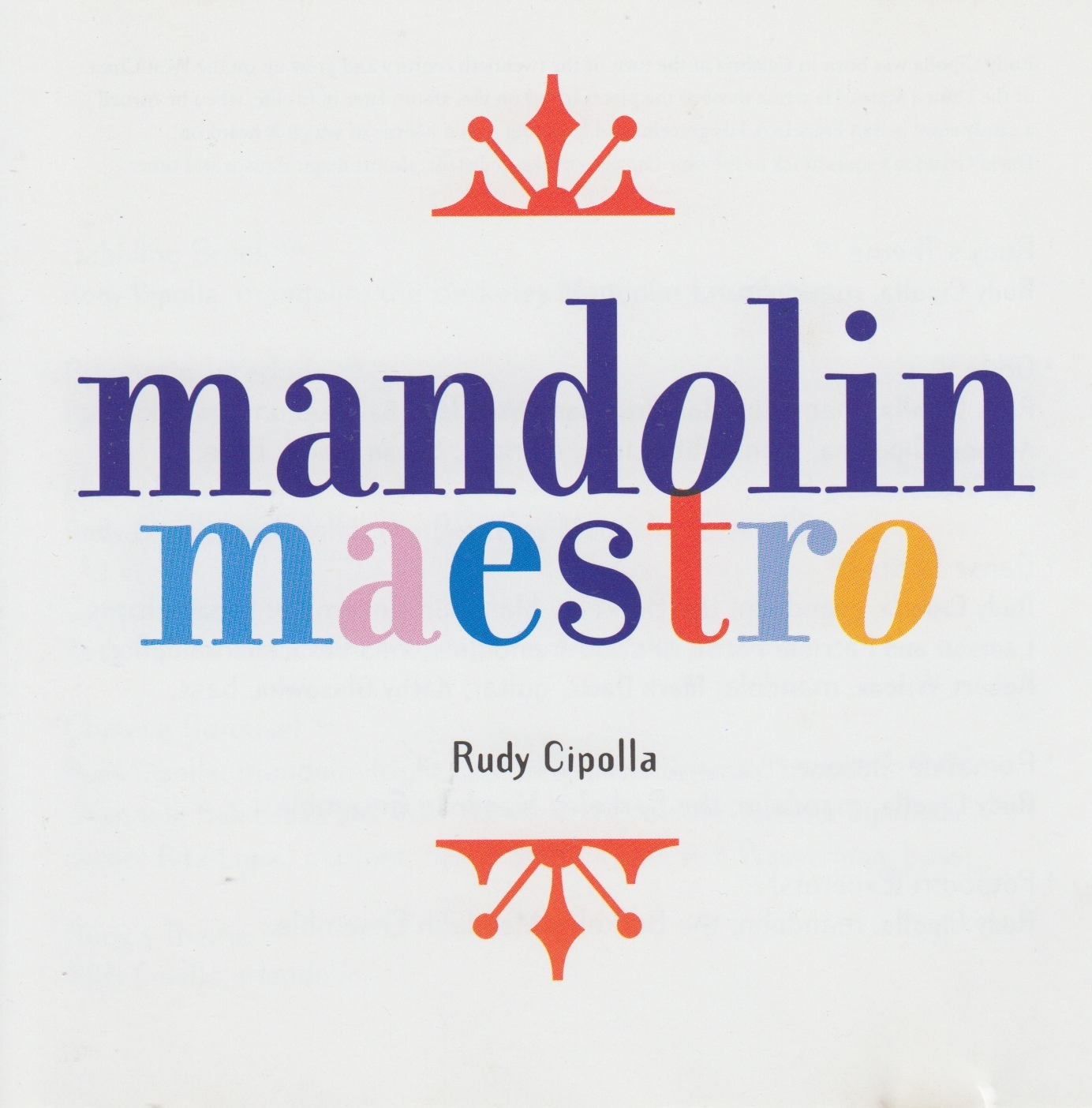 Rudy Cipolla Mandoline Instrument des Jahres Mandolinenspieler des Tages