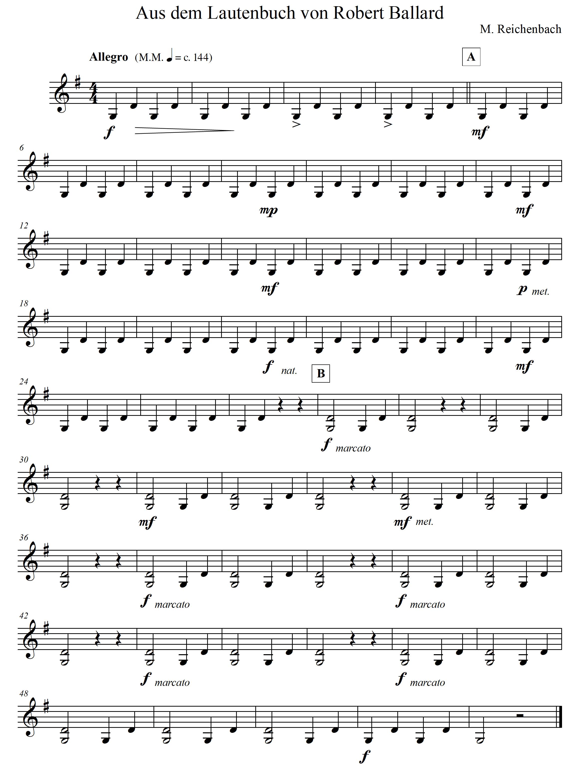 Mandoline lernen - Branle in G