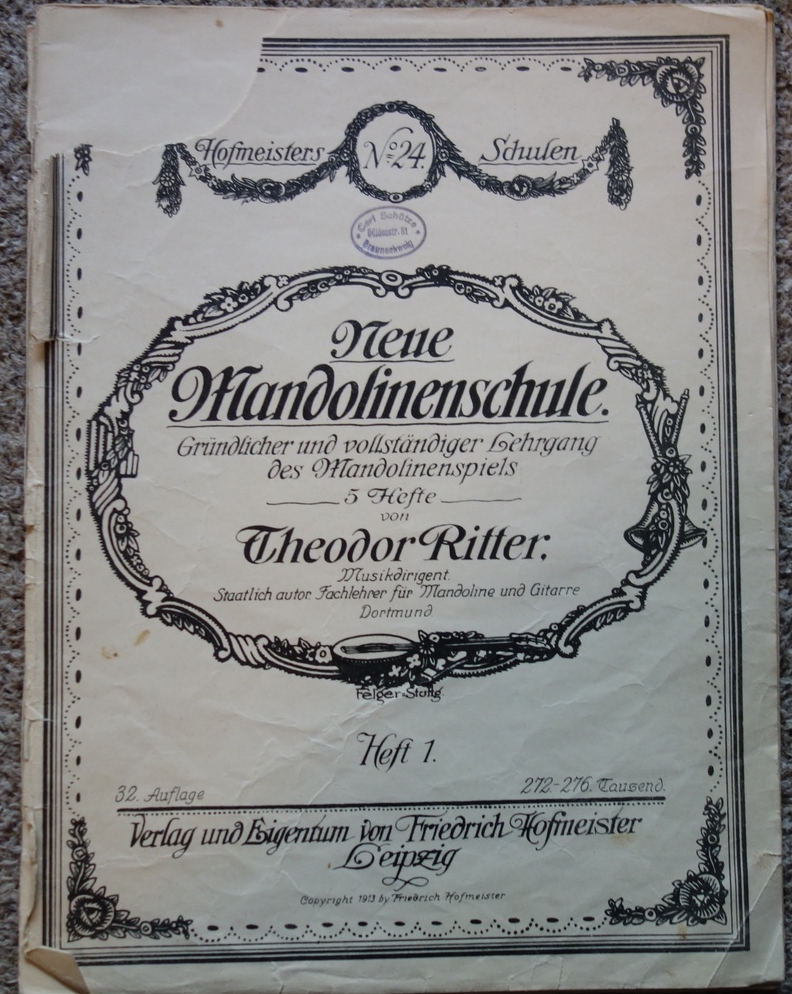 Theodor Ritter Neue Mandolinenschule