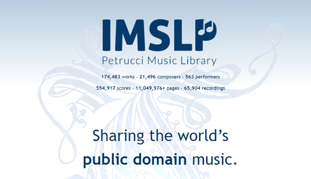 Startseite der Petrucci Library