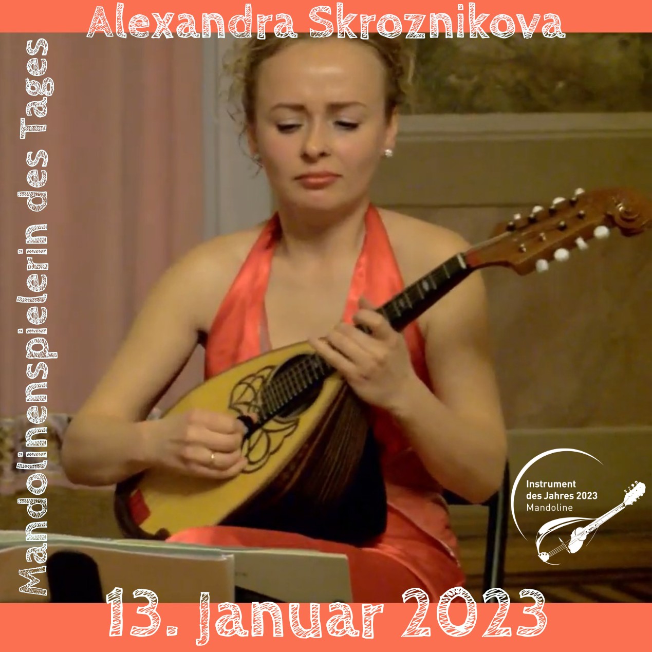 Alexandra Skroznikova Mandoline Instrument des Jahres 2023 Mandolinenspielerin des Tages