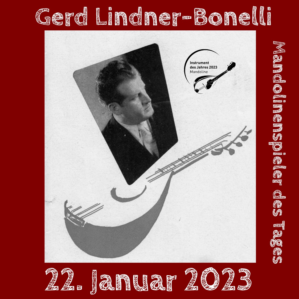 Gerd Lindner-Bonelli Mandoline Instrument des Jahres 2023 Mandolinenspieler des Tages