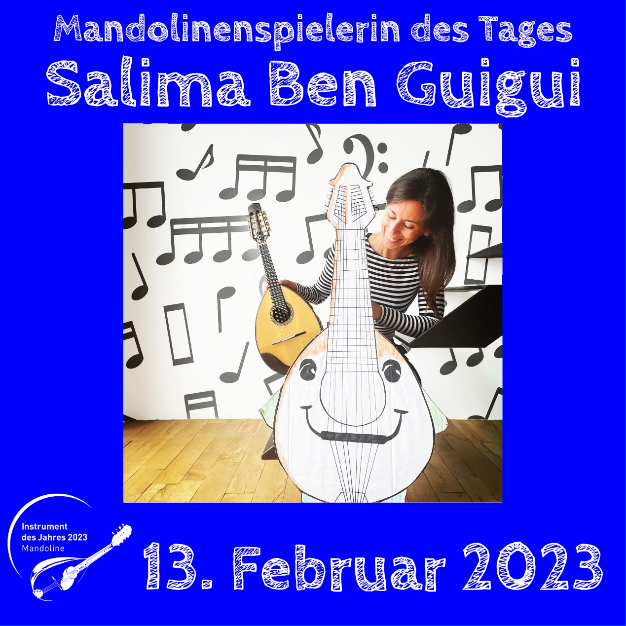 Salima Ben Guigui Mandoline Instrument des Jahres 2023 Mandolinenspieler des Tages