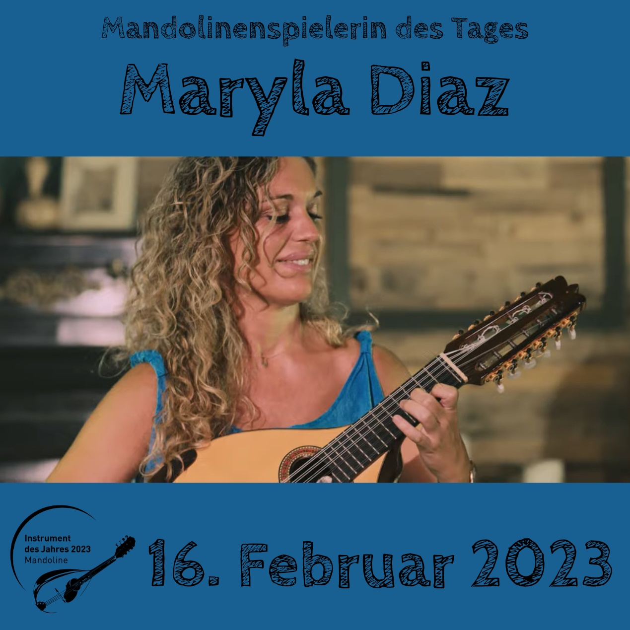 Maryla Diaz Mandoline Instrument des Jahres 2023 Mandolinenspielerin des Tages