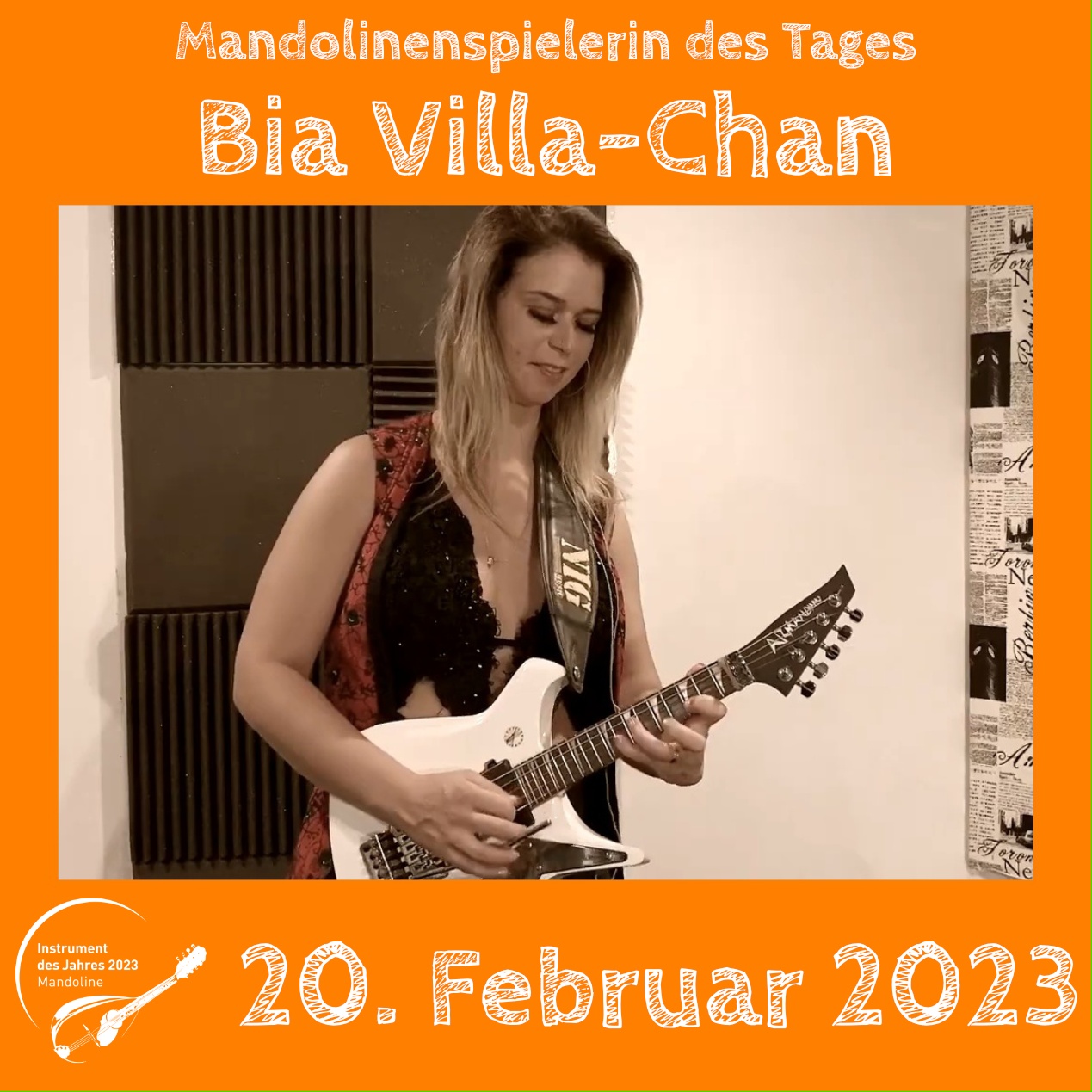 Bia Villa-Chan Mandoline Instrument des Jahres 2023 Mandolinenspieler des Tages