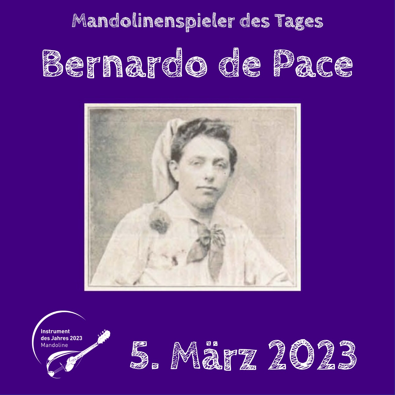 Bernardo de Pace Mandoline Instrument des Jahres 2023 Mandolinenspieler des Tages