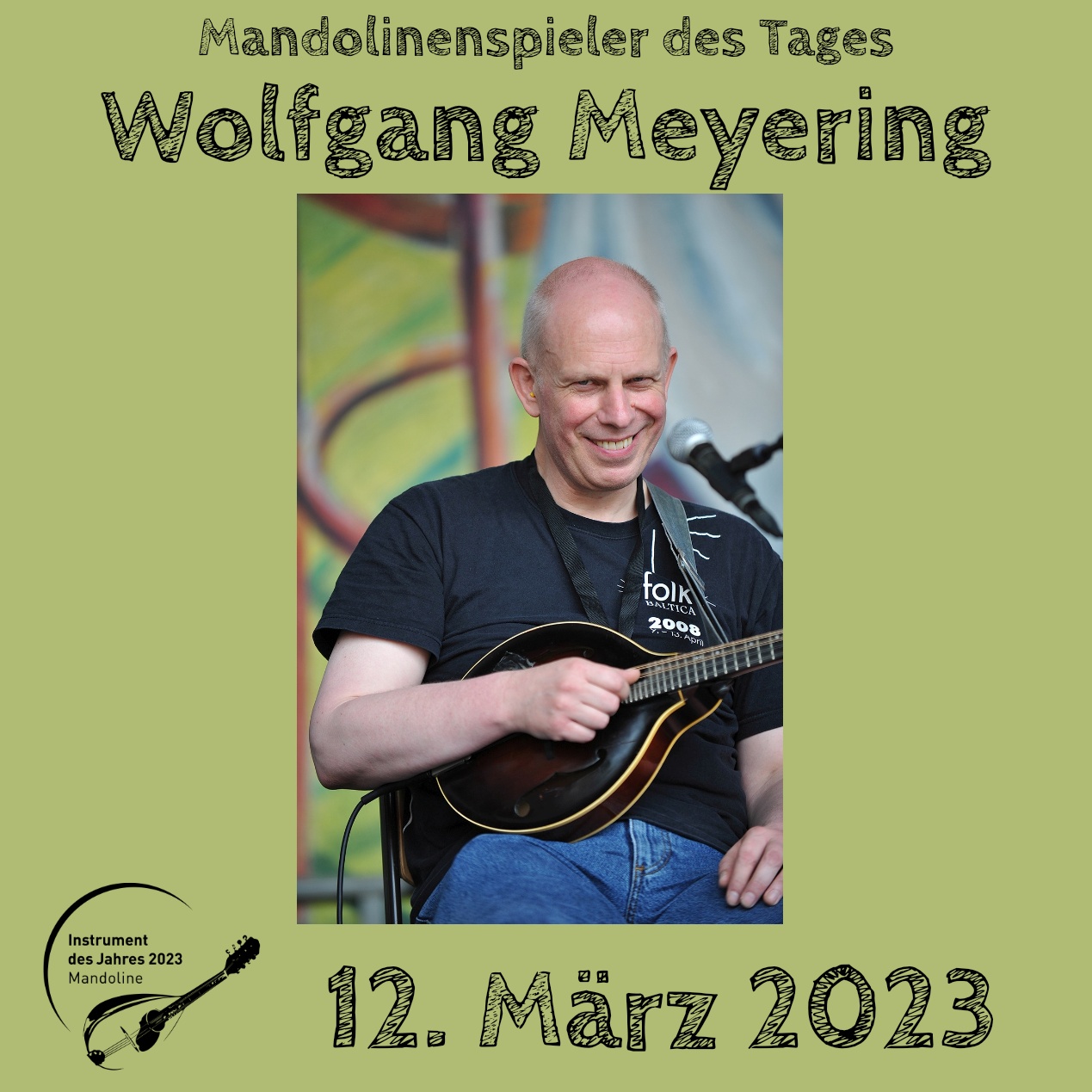 Wolfgang Meyering Mandoline Instrument des Jahres 2023 Mandolinenspieler des Tages