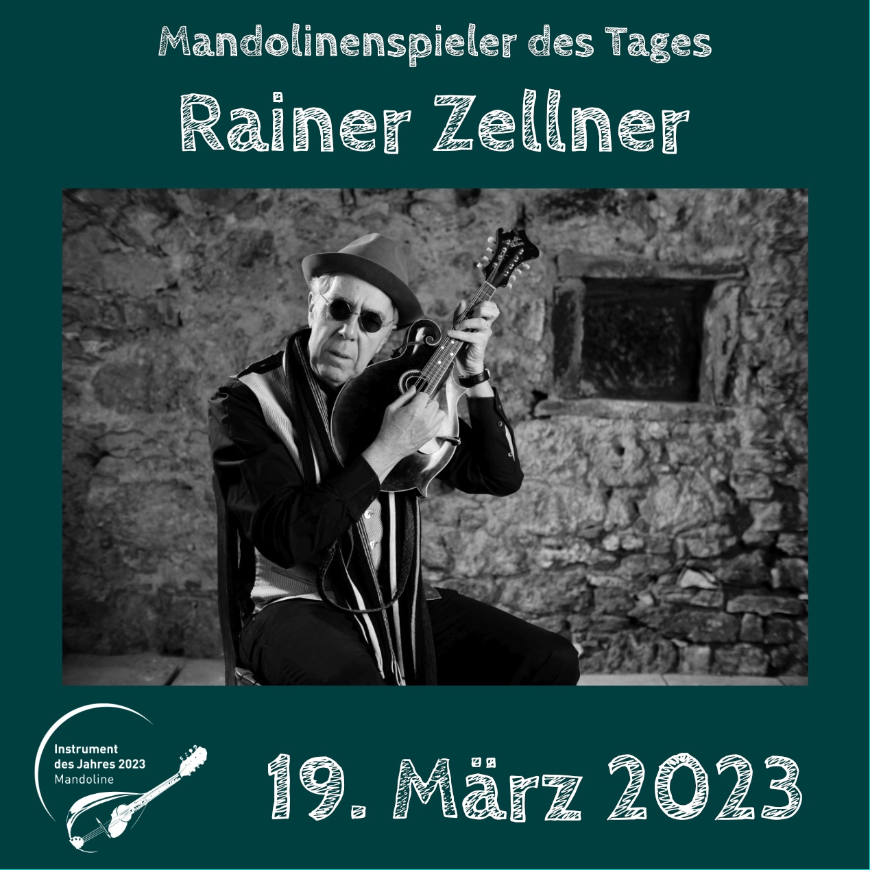 Rainer Zellner Mandoline Instrument des Jahres 2023 Mandolinenspieler des Tages
