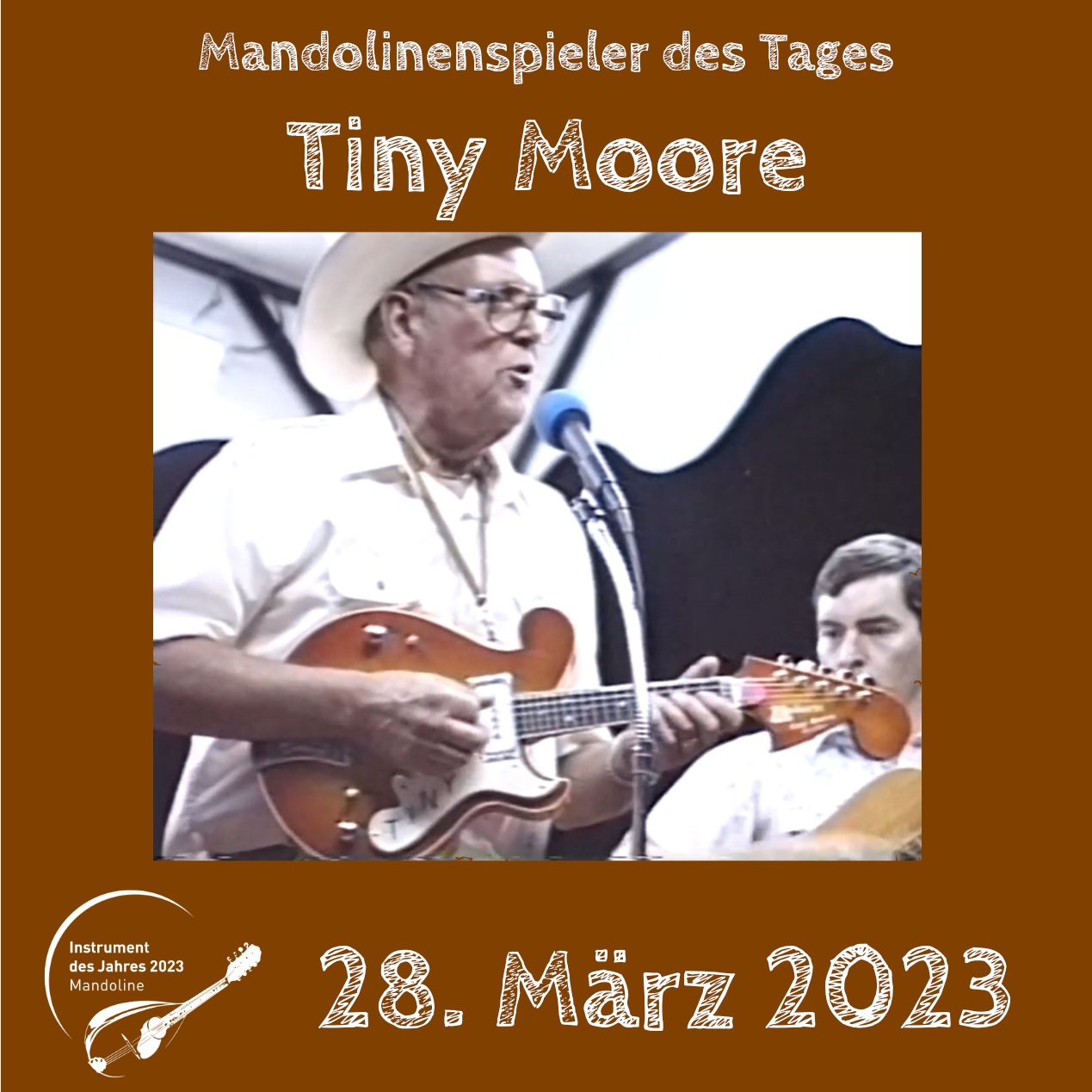 Tiny Moore Mandoline Instrument des Jahres 2023 Mandolinenspieler des Tages