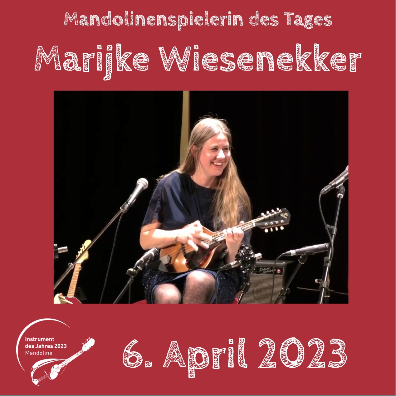 Marijke Wiesenekker Instrument des Jahres 2023 Mandolinenspieler des Tages