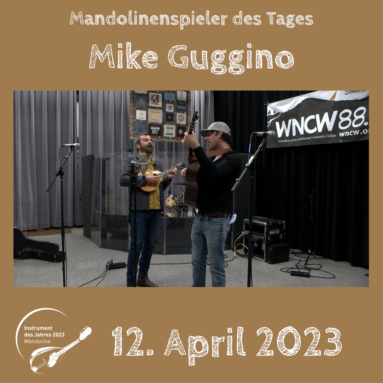 Mike Guggino Instrument des Jahres 2023 Mandolinenspieler Mandolinenspielerin des Tages