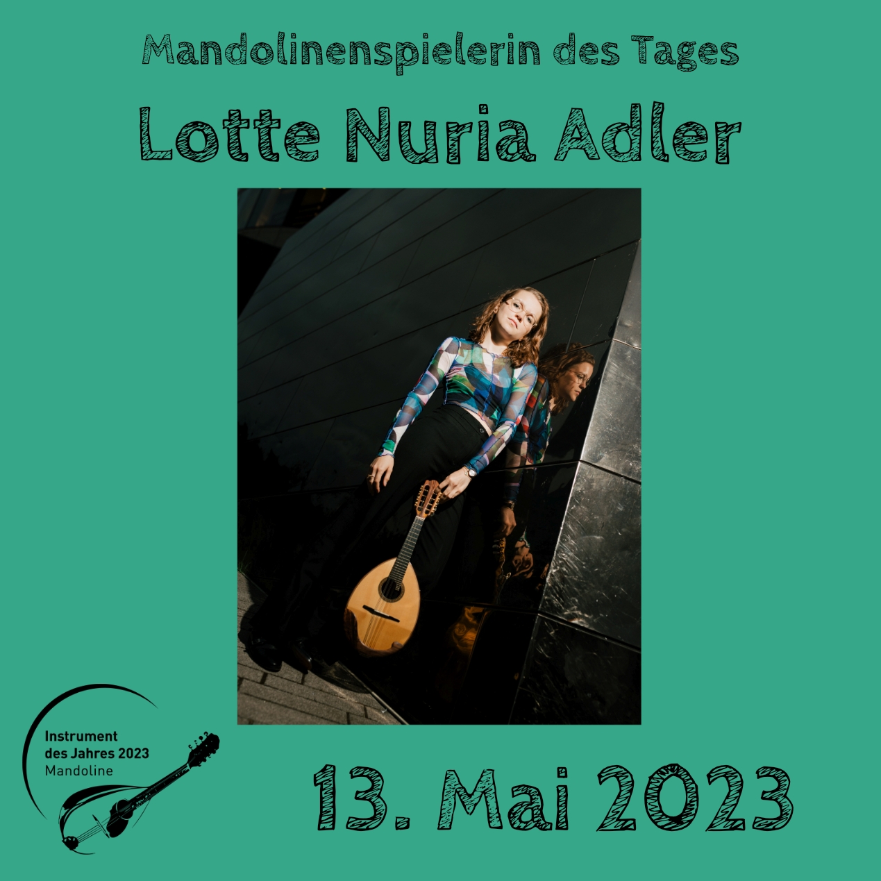 Lotte Nuria Adler Mandoline Instrument des Jahres 2023 Mandolinenspieler Mandolinenspielerin des Tages
