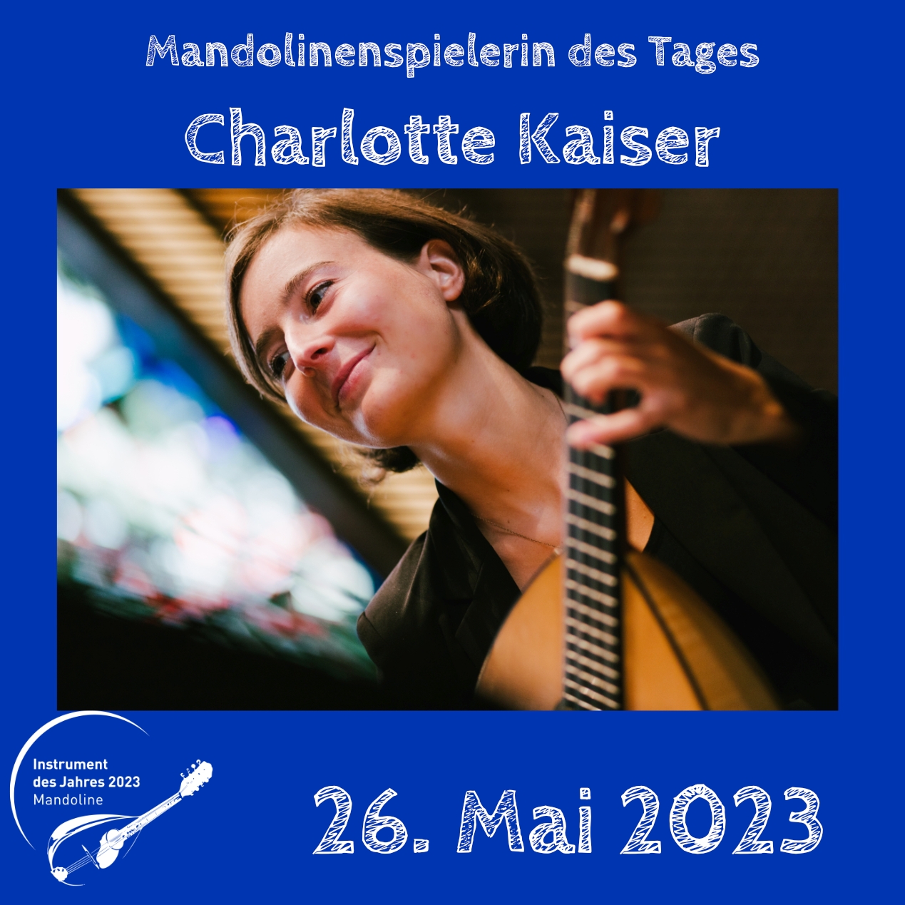 Charlotte Kaiser Mandoline Instrument des Jahres 2023 Mandolinenspieler Mandolinenspielerin des Tages