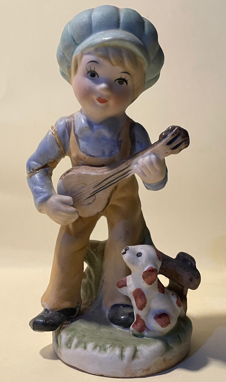 Nigel Gatherer Figur Porzellan Junge Mandoline